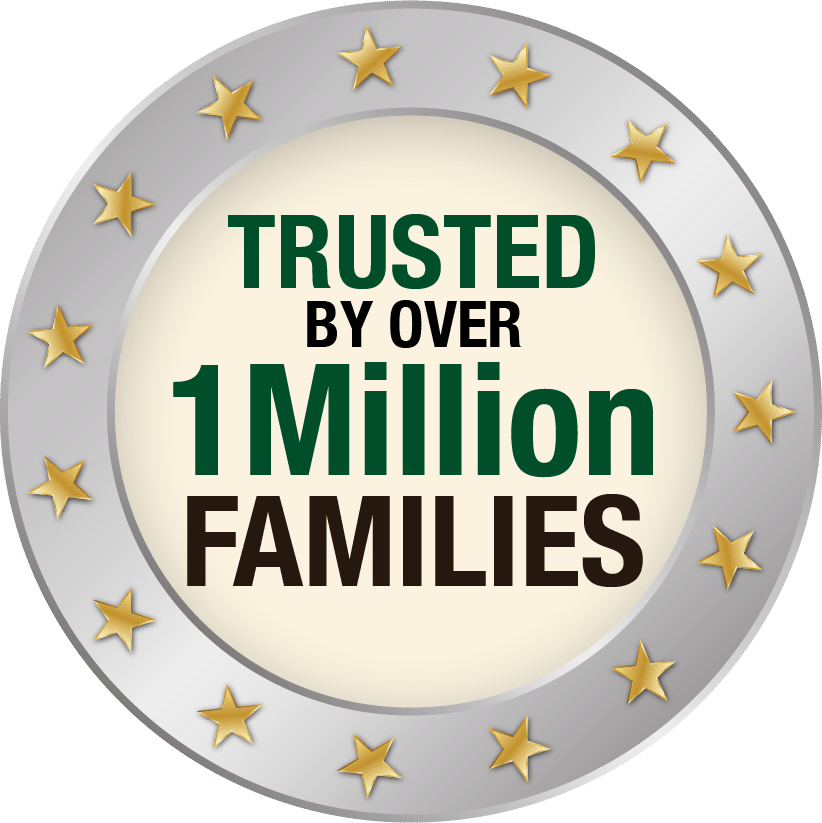 Trusted by over 1 million families